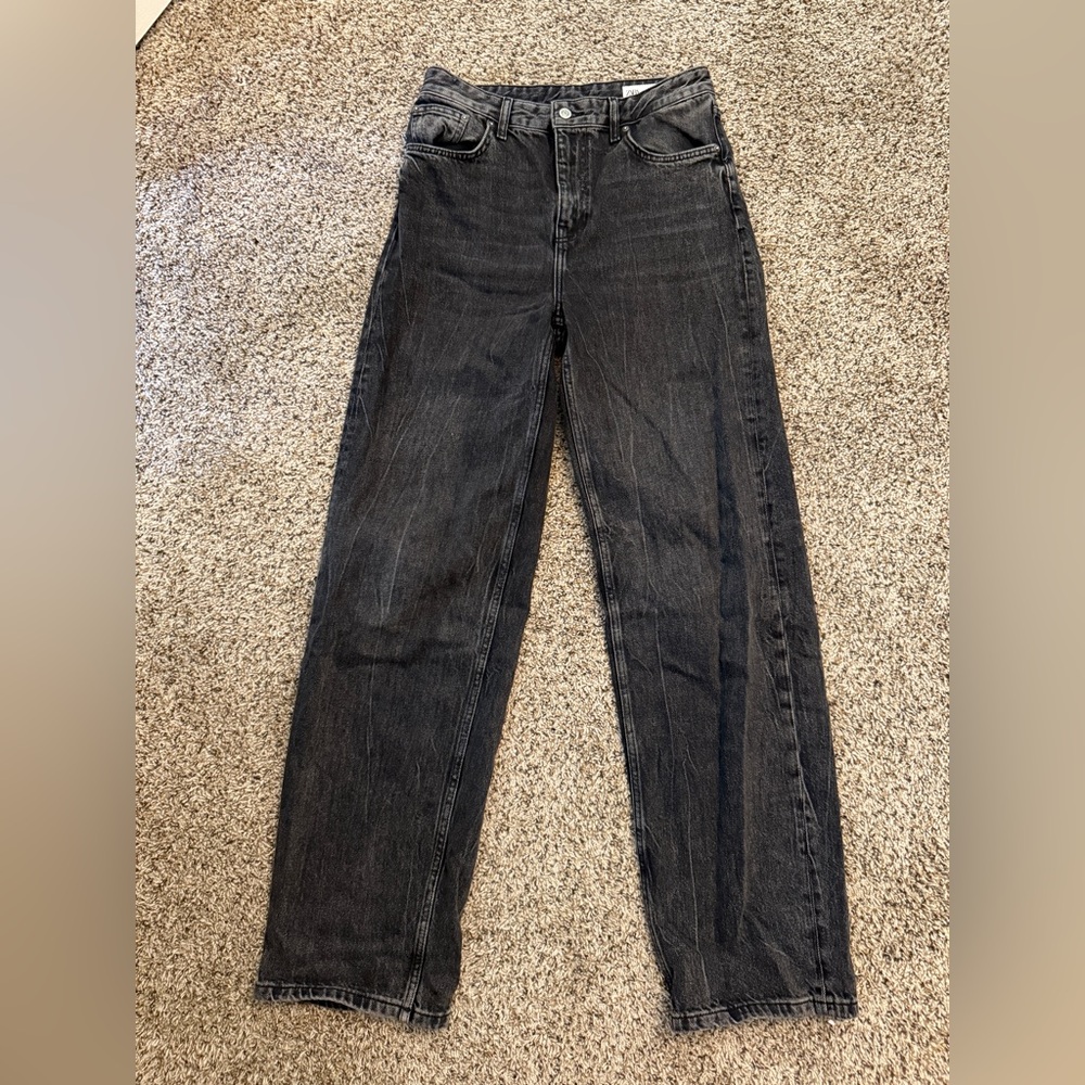 Zara Women's Baggy black jean